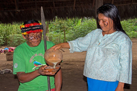 traditionelle Guayusa Zeremonie